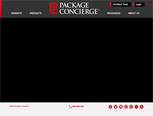 Tablet Screenshot of packageconcierge.com